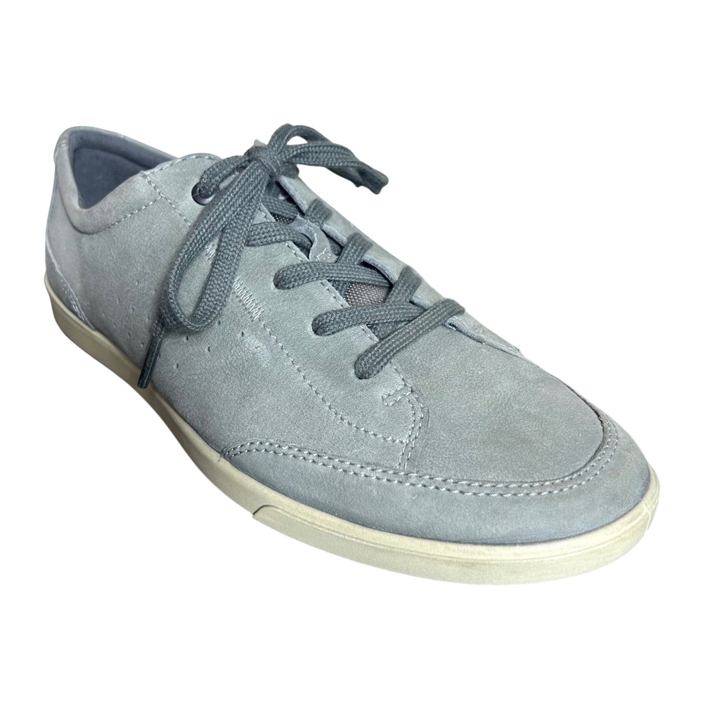 ECCO Sneakers Size 42‎ US 8-8.5 Soft 7 Mens Grey Leather Low Top Lace Up